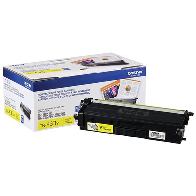 Brother TN433 Black/Cyan/Magenta/Yellow High Yield Toner and DR431CL Drum, 5-Pack
