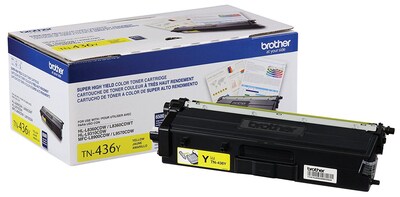 Brother TN436 Black/Cyan/Magenta/Yellow Super High Yield Toner, 4-Pack