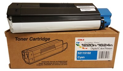 OKI 52115102 Cyan Toner Cartridge, High Yield