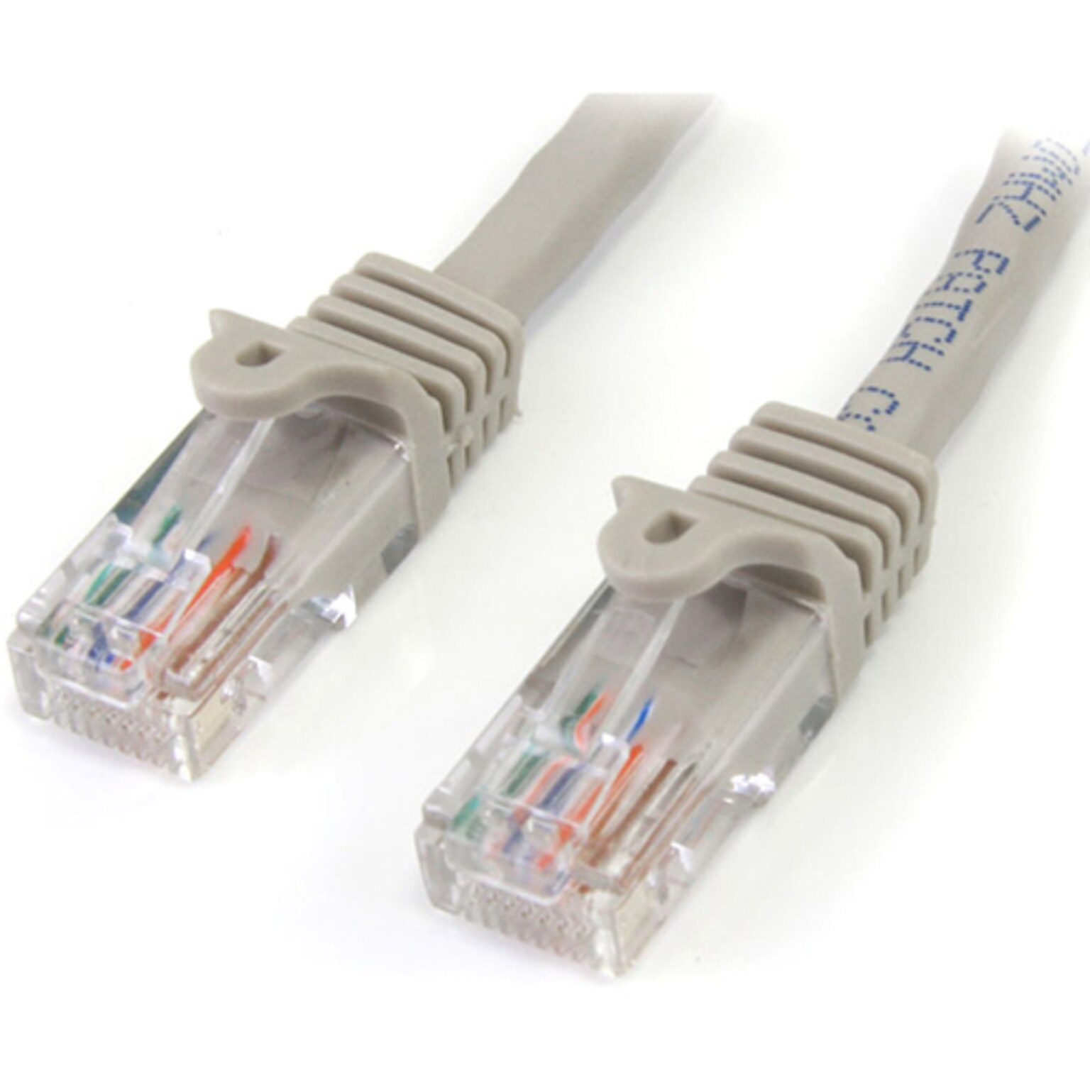 StarTech 100 Snagless Cat5e UTP Patch Cable, Gray (45PATCH100GR)