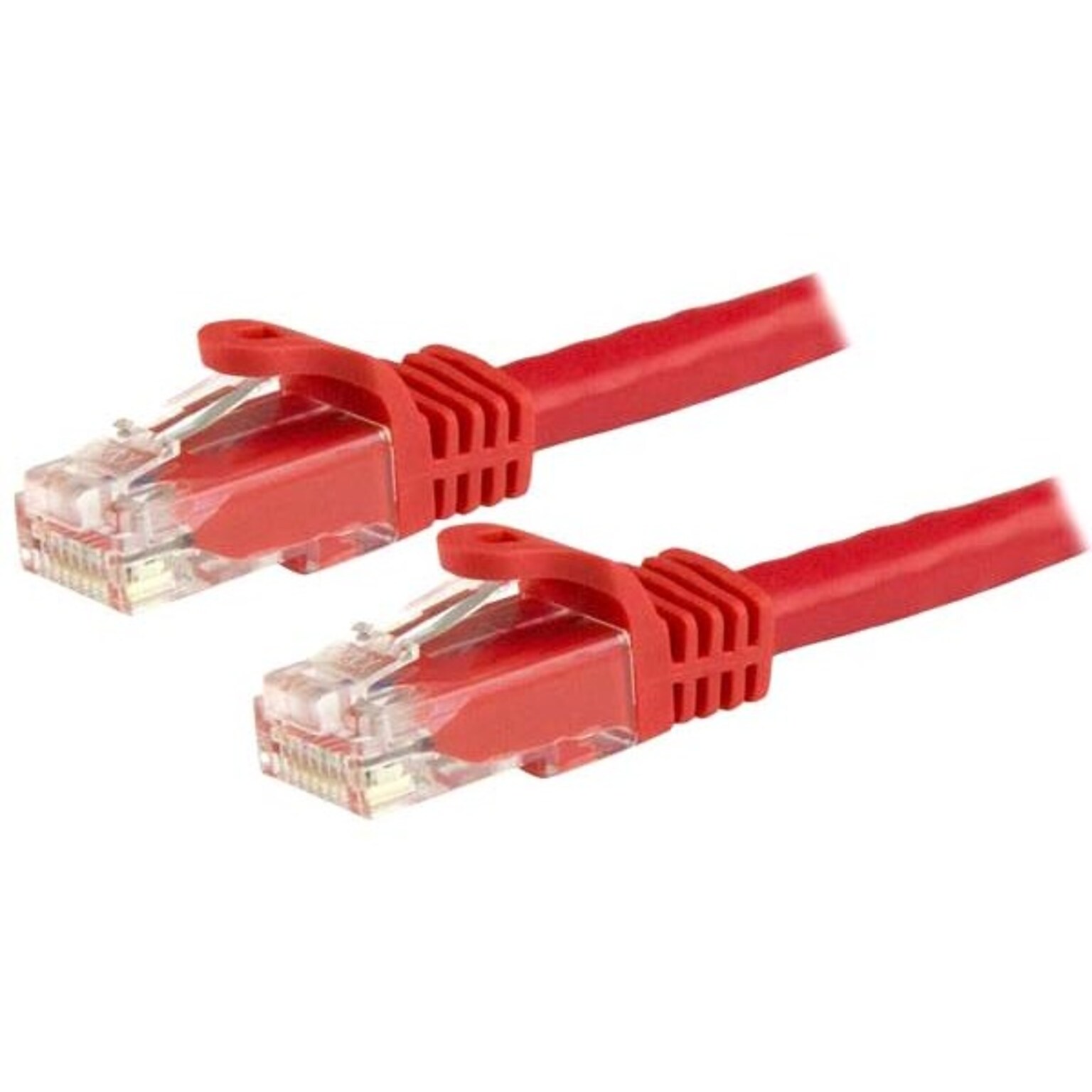 StarTech 9 ft Red Cat6 Cable with Snagless RJ45 Connectors, Cat6 Ethernet Cable, 9ft UTP Cat 6 Patch Cable