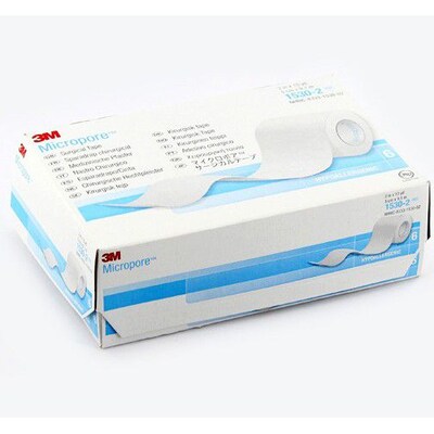 3M™ Micropore™ Surgical Tapes; Paper, 2 x 10 yds, 6 Rolls/Box