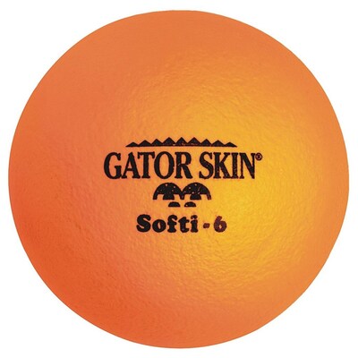 S&S Softi Gator Skin Ball, 6, Neon Orange