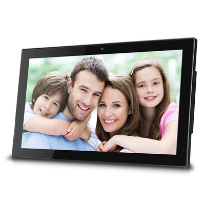 Sungale 14" Smart Wi-Fi Cloud Digital Photo Frame with Built-in Camera (CPF1518)
