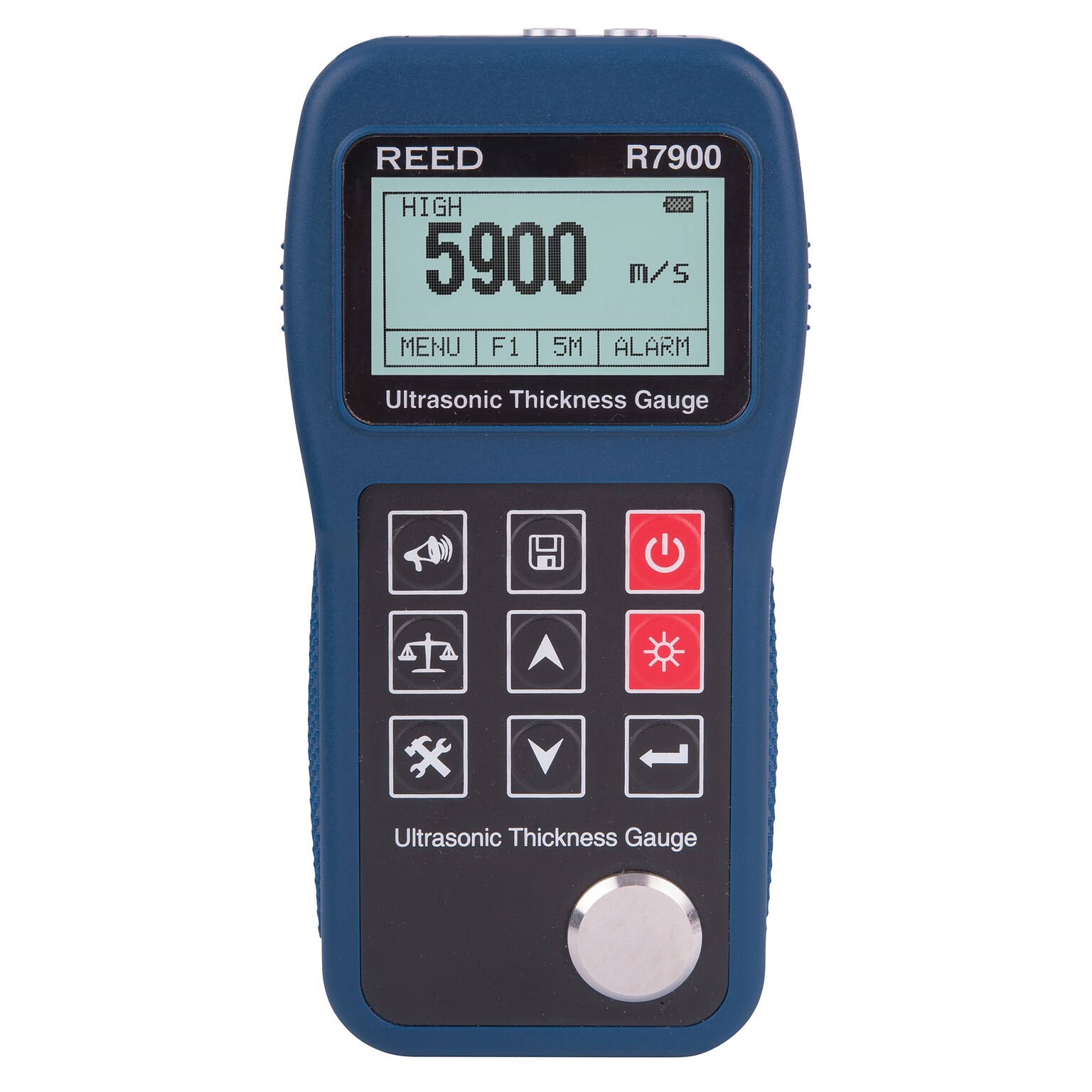 Reed Instruments R7900 Digital Ultrasonic Thickness Gauge, Blue (R7900)