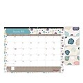 2018 Brownline® 22 x 17 Begonia Monthly Desk Pad Calendar, Floral-Themed (C194113)