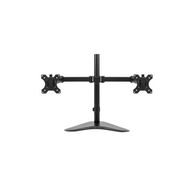 Fellowes Professional Series Free-standing Dual Horizontal Monitor Arm, Up to 27", Black (8043701)