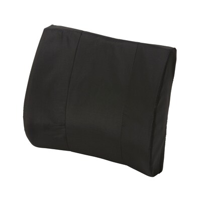 DMI® 14 x 13 Foam Standard Lumbar Cushion, Polyester/Cotton Cover, Black