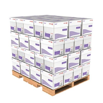 Xerox Bold 8.5 x 11 Bright Laser Paper, 24 lbs., 98 Brightness, 5 Reams/Carton, 64 Cartons/Pallet (3R11030PL)