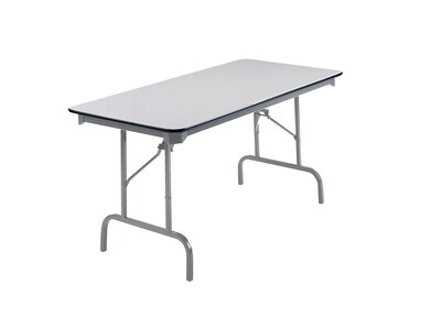 Global Rectangular Folding Table, 60W x 30D, Gray (GFMT3060GRY)