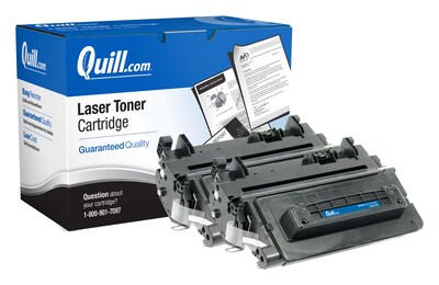 Quill Brand® Remanufactured Black Standard Yield Toner Cartridge Replacement for HP 90A (CE390A), 2/