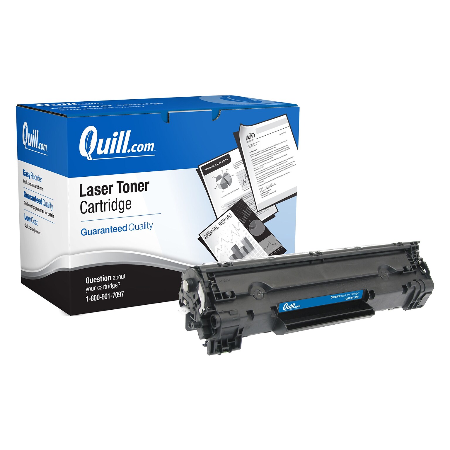 Quill Brand® Remanufactured Black High Yield MICR Toner Cartridge Replacement for HP 83X (CF283X) (Lifetime Warranty)