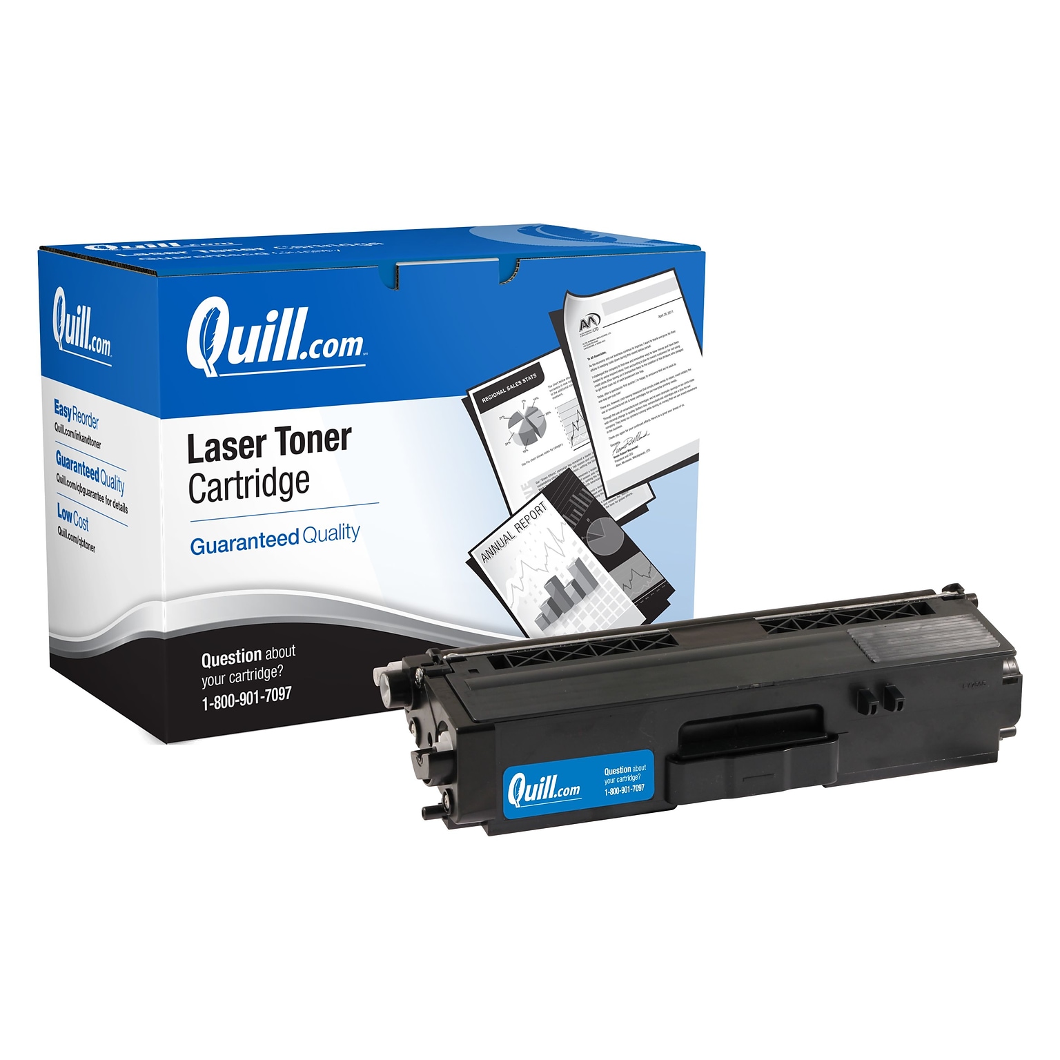 Quill Brand® Remanufactured Black High Yield Toner Cartridge Replacement for Brother TN-336 (TN336BK) (Lifetime Warranty)