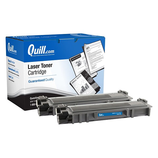 Quill Brand® Remanufactured Black High Yield Toner Cartridge Replacement for Brother TN-660 (TN660), 2/Pack (Lifetime Warranty)