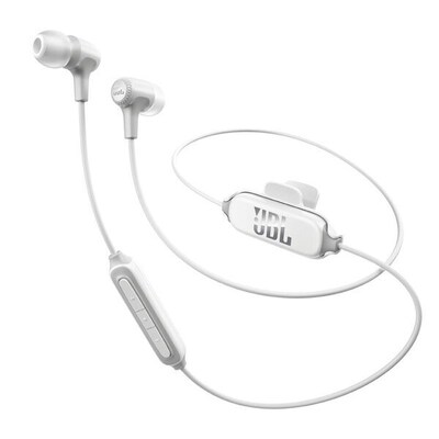 JBL E25 Bluetooth Earbuds White