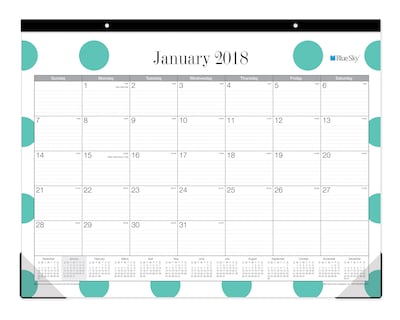 2018 Blue Sky 22 x 17 Desk Pad Calendar, Penelope (BSK 101570)