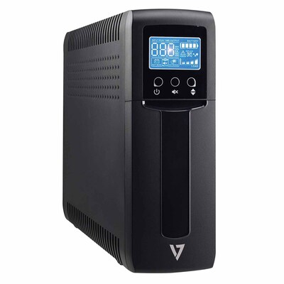V7® 10-Outlet 316 J Tower UPS, 6' AC Power Cord (UPS1TW1500-1N)