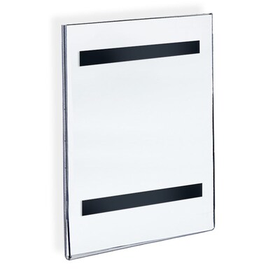 Azar Sign Holder, 8.5 x 14, Vertical, Wall Mounted, Clear Acrylic, 10/Pack (AZA129913)