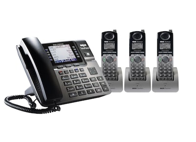 Unison 4 Phone Small Office Bundle - Includes 1 Desk Phone and 3 Cordless Handsets