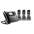 Unison 4 Phone Small Office Bundle - Includes 1 Desk Phone and 3 Cordless Handsets