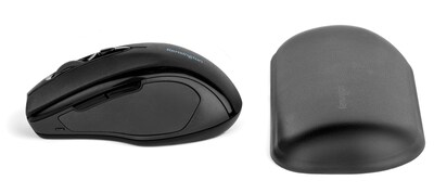 Kensington ErgoSoft Gel Non-Skid Wrist Rest, Black (K52802WW)