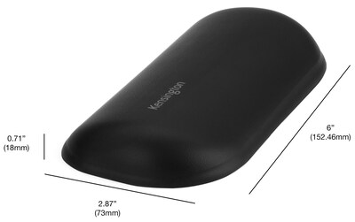 Kensington ErgoSoft Gel Non-Skid Wrist Rest, Black (K52802WW)