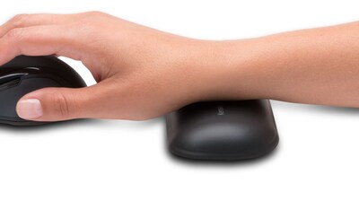 Kensington ErgoSoft Gel Non-Skid Wrist Rest, Black (K52802WW)