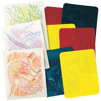 Roylco® Craft Rubbing Plates, Dinosaur