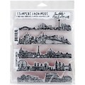 Tim Holtz Cling Stamps 7X8.5-Cityscapes