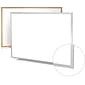 Ghent Non-Magnetic Whiteboard with Aluminum Frame, 4"H x 6"W (M2-46-4)