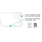 Ghent Non-Magnetic Whiteboard with Aluminum Frame, 4"H x 6"W (M2-46-4)