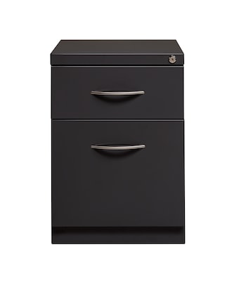 Hirsh Hl10000 2 Drawer Mobile Pedestal Box File Cabinet W Satin