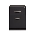 2-Drawer Mobile Pedestal File Cabinet with Arch Handle, Charcoal, 20 Deep(21120)