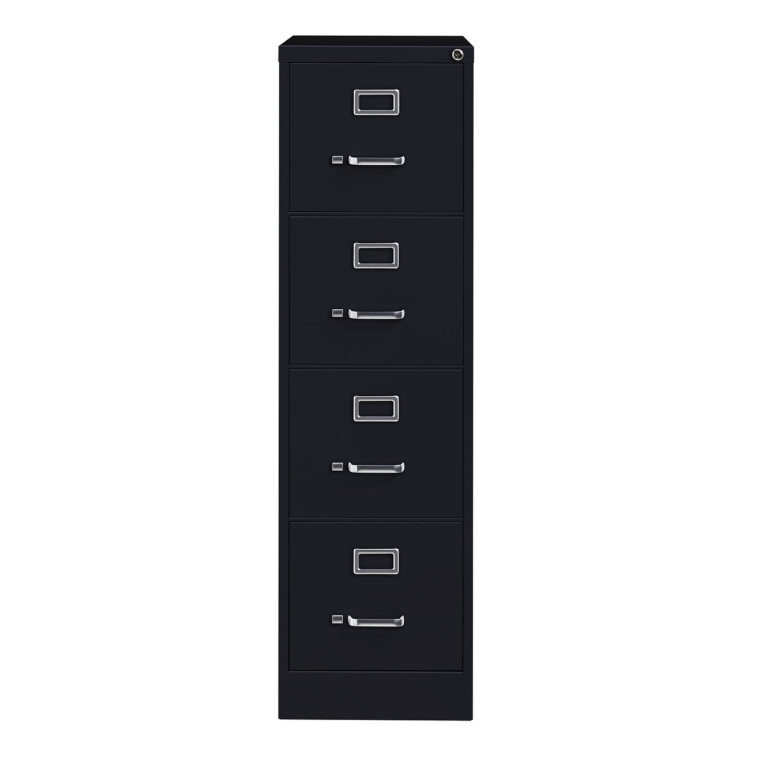 4-Drawer Vertical File Cabinet, Letter-Size, Black, 22 Deep (17892)