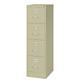 4-Drawer Vertical File Cabinet, Letter-Size, Putty, 22 Deep (17891)