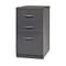 3-Drawer Mobile File Cabinet with Arch HandleCharcoal (21116)