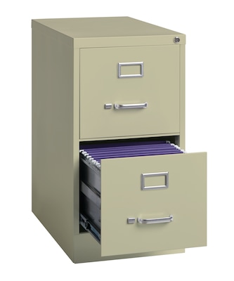 Hirsh Commercial Grade 2 Drawer Vertical File Cabinet Letter