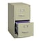 2-Drawer Vertical File Cabinet, Letter-Size, Putty, 22 Deep (17889)