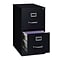 2-Drawer Letter Width Vertical File Cabinet, Black, 22 Deep (17890)