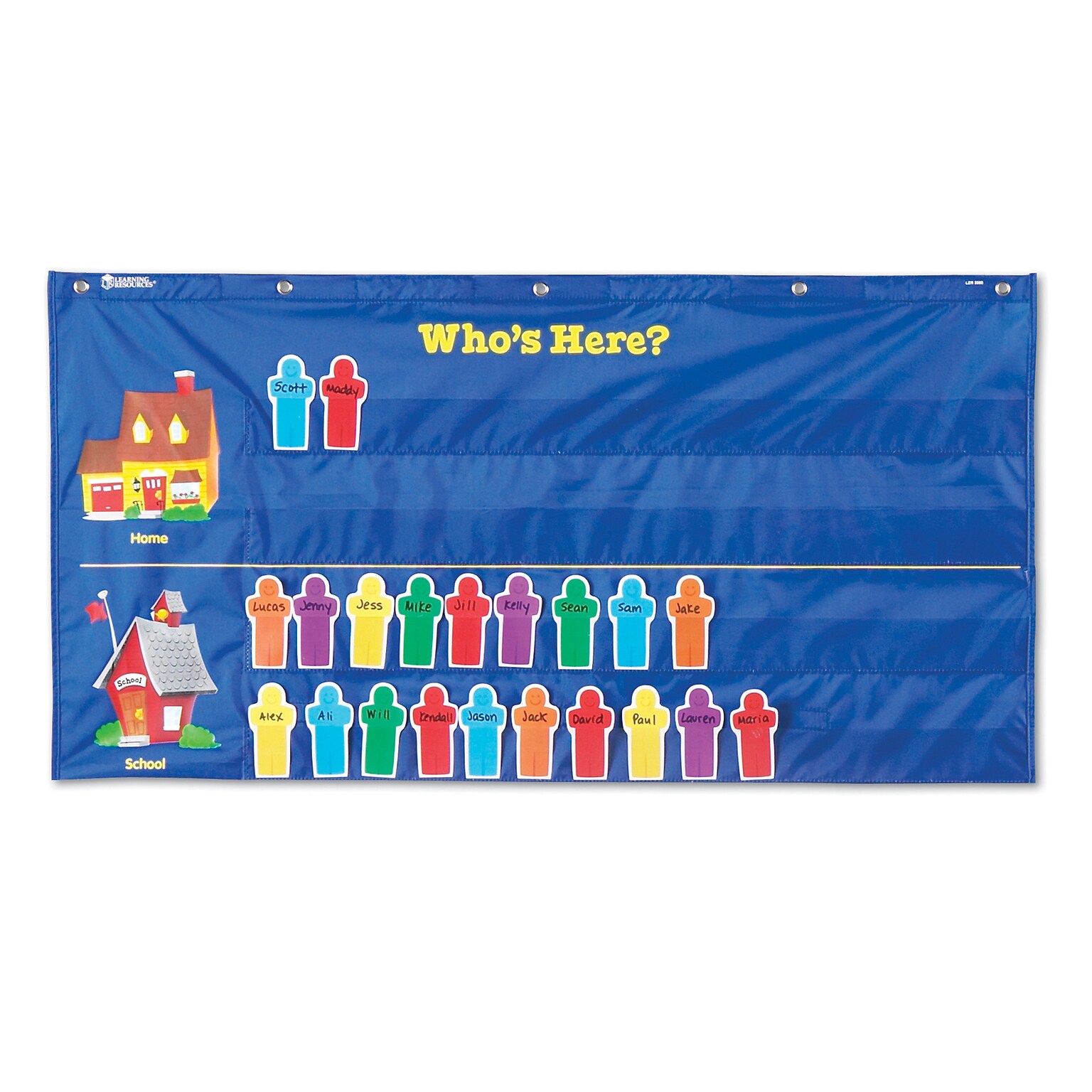 Learning Resources Attendance Pocket Chart (LER2685)