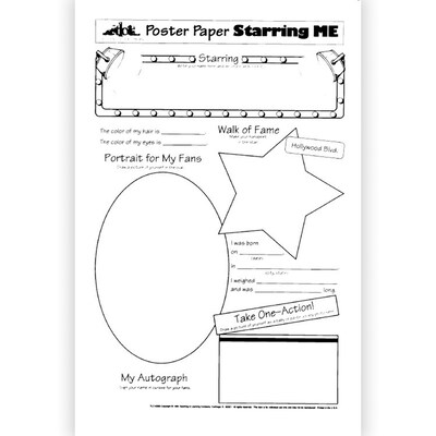 Starring Me Poster Paper