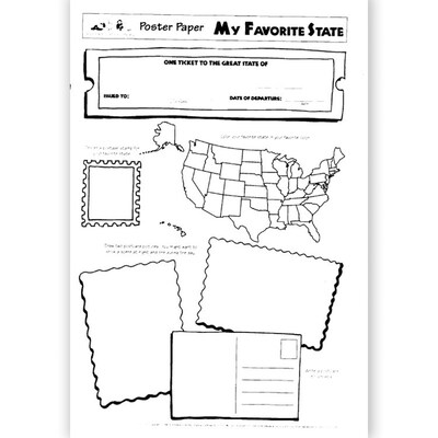 My Favorite State Poster Paper