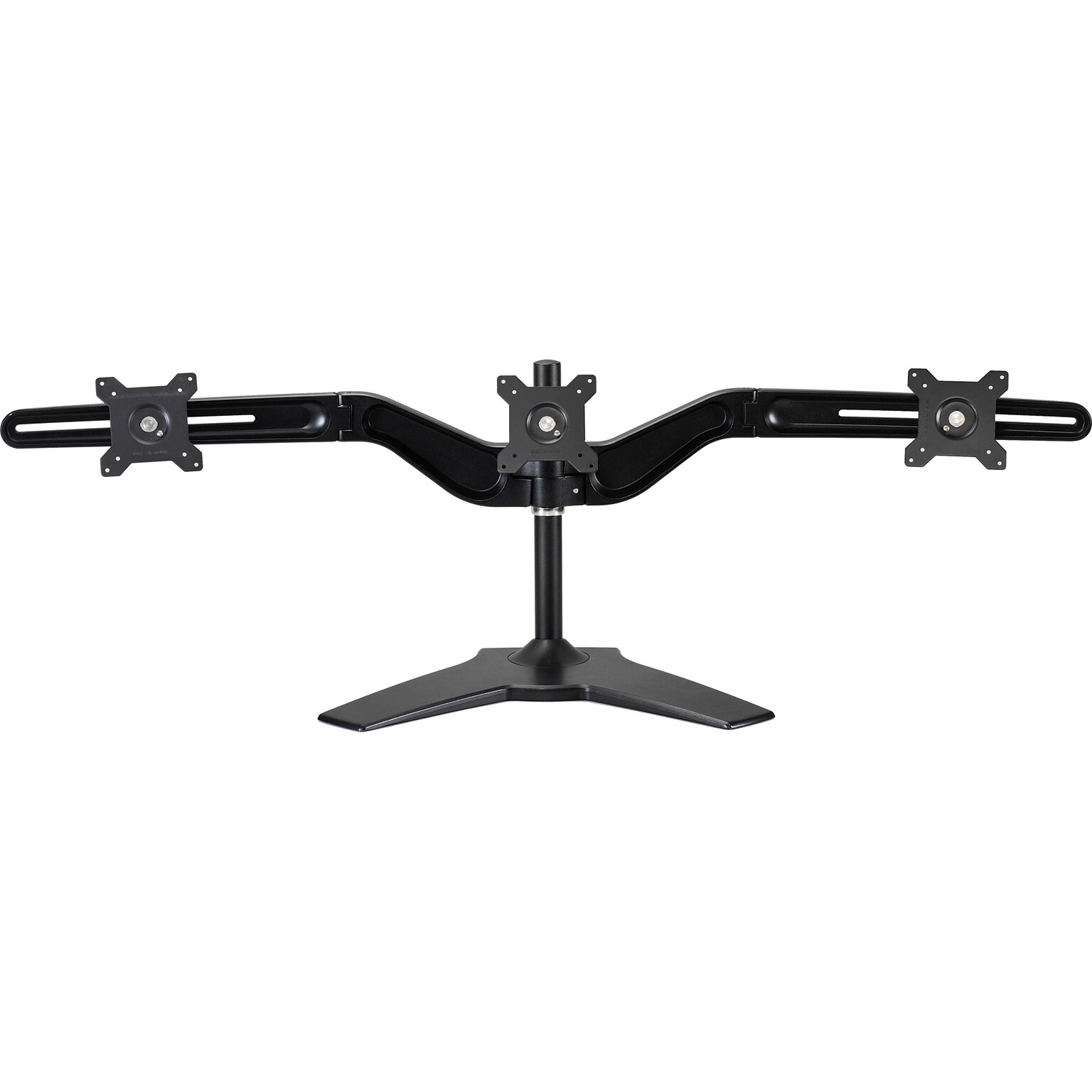 Amer Mounts Stand Based Triple Monitor Mount for three 15-24 LCD/LED Flat Panel Screens (AMR3S)