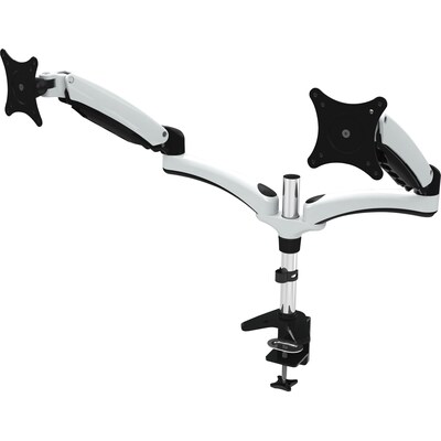 Amer Adjustable Monitor Mount, Up to 28, White/Black/Chrome (HYDRA2)