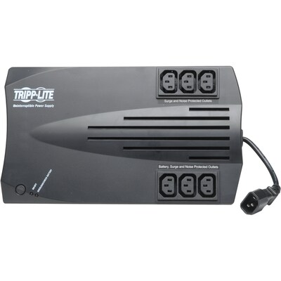 Tripp Lite AVR 750 VA UPS, 6 Outlets, Black (AVRX750U)