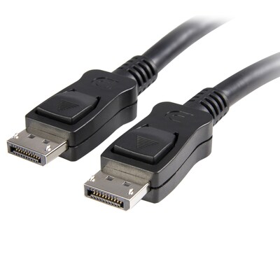 Startech® 1 DisplayPort® Audio Video Cable With Latches M/M, Black