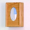 Wooden Mallet 1 Pocket Wall Light Oak Glove Dispenser (GBW11-1LO)