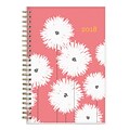 2018 Snow & Graham for Blue Sky 5 x 8 Weekly/Monthly Frosted Planner, Pom Poms (103539)