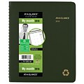 2018 AT-A-GLANCE® Recycled Monthly Planner, 6 7/8” x 8 3/4”, Wirebound, Green (70-120G-60-18)