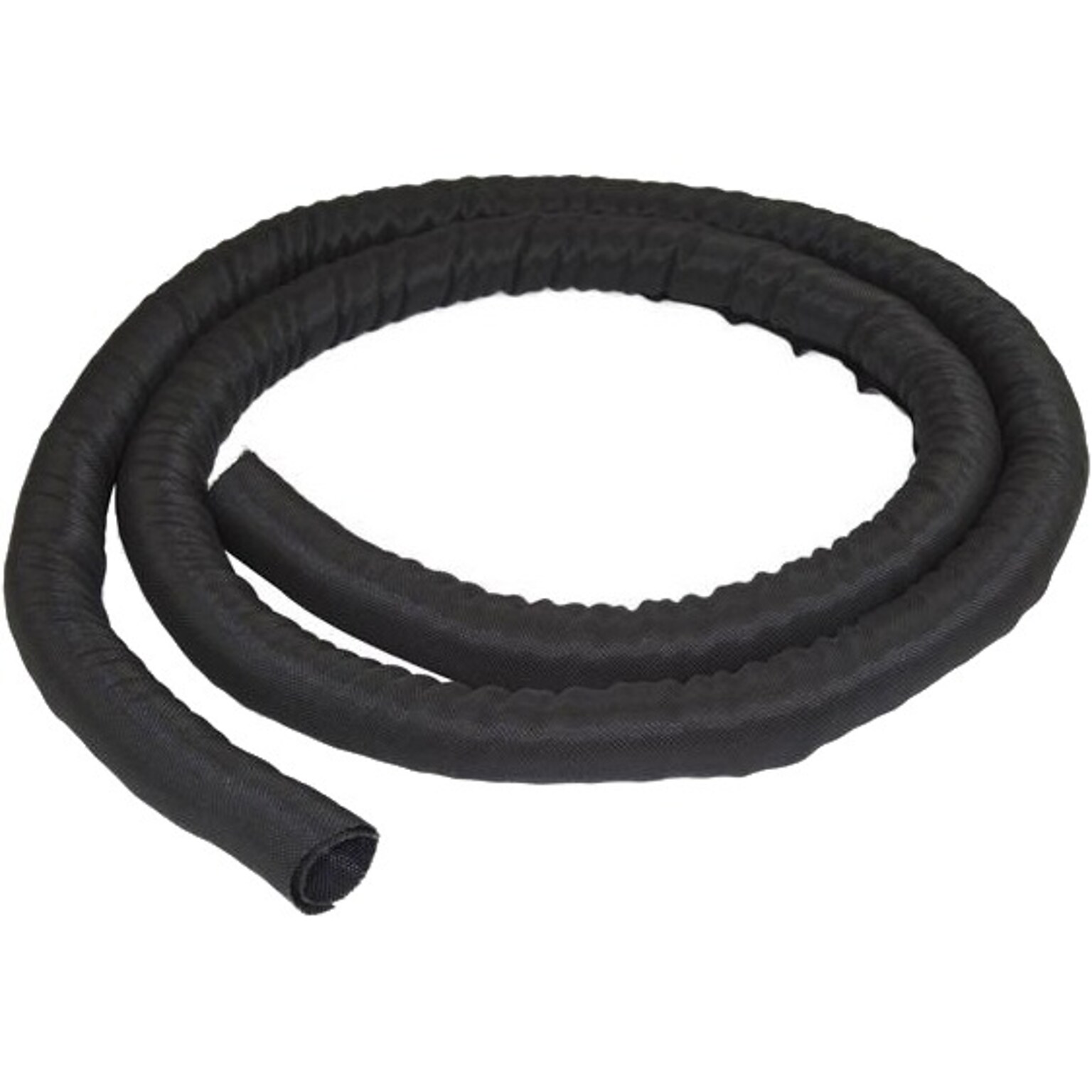 StarTech Cable Management Sleeve, 2 m, Cable Organizer, Flexible Cable Cover, Trimmable Fabric Cord Hider, Cord Management